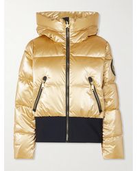 Goldbergh - Bombardino Hooded Quilted Metallic Down Ski Jacket - Lyst