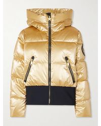Goldbergh - Bombardino Hooded Quilted Metallic Down Ski Jacket - Lyst