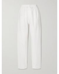 Interior - The Nicola Hose Mit Geradem Bein Aus Baumwollpopeline - Lyst