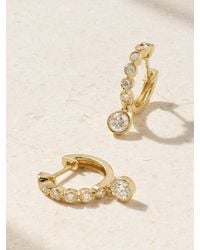 Anita Ko - Huggies 18-Karat Diamond Hoop Earrings - Lyst