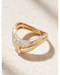 L'Atelier Nawbar - Boa Stackable Set Of Two 18-Karat Diamond Rings - Lyst