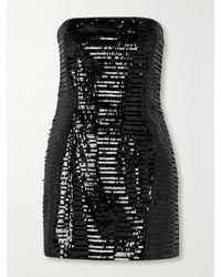 A.L.C. - Elsie Strapless Sequined Satin Mini Dress - Lyst