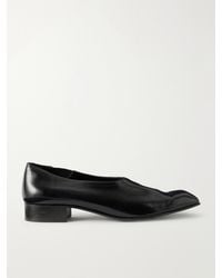 KHAITE - Colt Leather Slip-On Loafers - Lyst