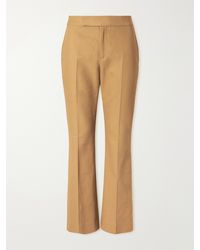 Maria McManus - Cotton-Blend Straight-Leg High-Waist Pants - Lyst