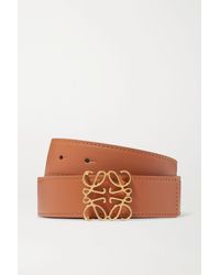 Loewe Reversible Leather Belt - Brown