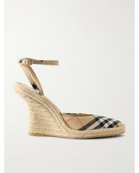 Burberry - Lf Mews 90 Espadrille Wedges - Lyst