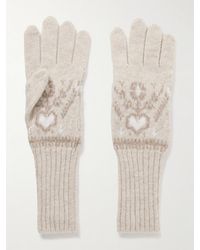 KHAITE - Domini Fair Isle Cashmere Gloves - Lyst