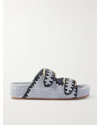 Loeffler Randall - Nico Raffia Sandals - Lyst