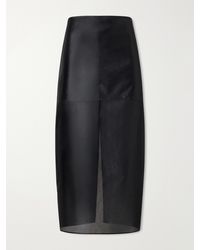 Almala - Kiana Organza Midi Skirt - Lyst