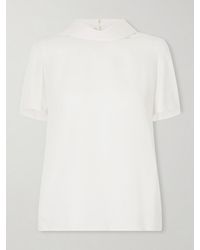 Valentino Garavani - Silk-Georgette Blouse - Lyst