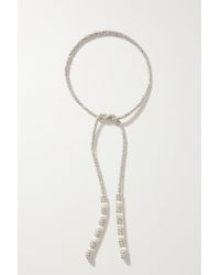 PEARL OCTOPUSS.Y - Coco Silver-plated, Crystal And Pearl Necklace - Lyst