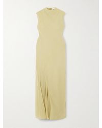 TOVE - Erin Draped Silk-Chiffon Maxi Dress - Lyst