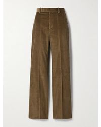Veronica de Piante - Taylor Cotton-Corduroy Straight-Leg Pants - Lyst