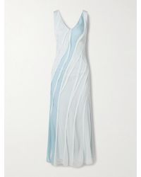 Jason Wu - Paneled Silk-Chiffon Maxi Dress - Lyst