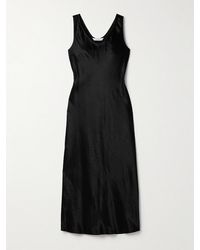 Max Mara - Talete Midikleid Aus Glänzendem Jersey - Lyst