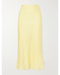 Alix Of Bohemia - Lyra Sunlight Silk Midi Skirt - Lyst