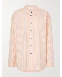 La Ligne - Striped Cotton-Poplin Shirt - Lyst
