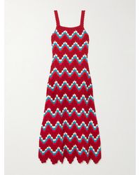 Escvdo - Marea Scalloped Crocheted Cotton Maxi Dress - Lyst