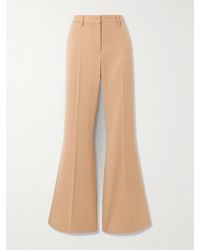 Stella McCartney - Pinstriped Wool-Blend Flared Pants - Lyst