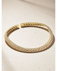 David Yurman - Sculpted Cable 18-Karat Diamond Necklace - Lyst