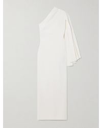 Solace London - Elisa One-Sleeve Crepe Gown - Lyst