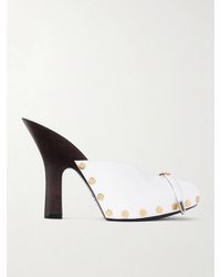 Versace - Sassi Patent-Leather Clogs - Lyst