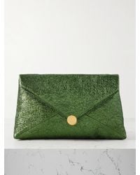 Dries Van Noten - Mittelgroße Clutch Aus Metallic-Cloqué - Lyst