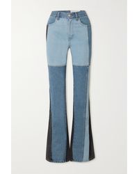 ANDERSSON BELL Shirley Patchwork High-rise Bootcut Jeans - Blue