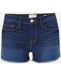 FRAME - Le Cutoff Denim Shorts - Lyst
