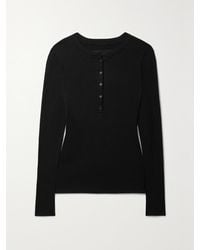 Nili Lotan - Jordan Ribbed Cotton-Jersey Top - Lyst
