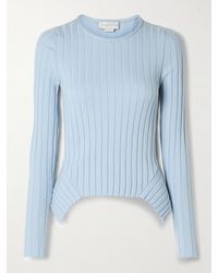Stella McCartney - Ribbed Cotton Top - Lyst