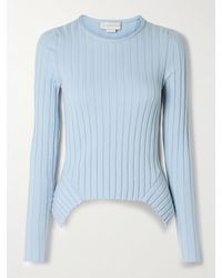 Stella McCartney - Ribbed Cotton Top - Lyst
