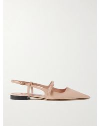 Jimmy Choo - Didi Patent-Leather Slingback Point-Toe Flats - Lyst
