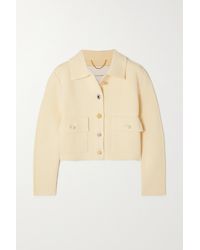 Adam Lippes Embellished Cotton Jacket - Natural