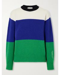 JW Anderson - Color-Block Intarsia-Knit Wool Sweater - Lyst