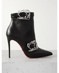 Christian Louboutin - Giddylina 100 Leather Ankle Boots - Lyst