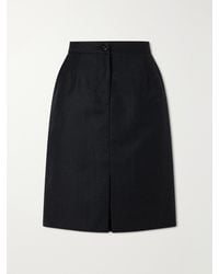 Blazé Milano - Popeye Pinstriped Wool Knee-Length Skirt - Lyst
