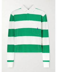 Polo Ralph Lauren - Embroidered Striped Cotton Rugby Shirt - Lyst