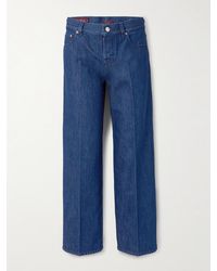 Gucci - Cropped Mid-Rise Straight-Leg Jeans - Lyst