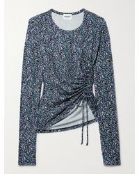 Isabel Marant - Jazzy Oberteil Aus Bedrucktem Stretch-Jersey Mit Raffungen - Lyst