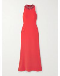 Jenny Packham - Eclipse Crystal And Bead-Embellished Crepe Gown - Lyst