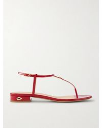 Jennifer Chamandi - Pietro 20 Patent-Leather Sandals - Lyst