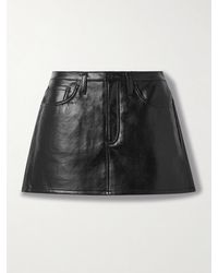 Agolde - Keira Minirock Aus Einer Ledermischung Mit Recycelten Fasern - Lyst