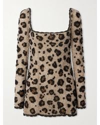Clio Peppiatt - The Leo Embellished Sequined Tulle Mini Dress - Lyst