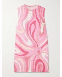 PUCCI - Printed Silk-Twill Mini Dress - Lyst