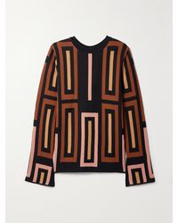 Johanna Ortiz - Tropico Nevado Oberteil Aus Pima-Baumwolle Mit Jacquard-Muster Und Cut-Out - Lyst