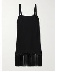 ‎Taller Marmo - Palermo Fringed Crepe Mini Dress - Lyst