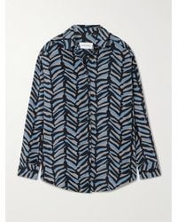 Matteau - Printed Silk Crepe De Chine Shirt - Lyst