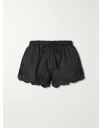 SIR. - Klara Broderie-Anglaise Cotton Mini Shorts - Lyst
