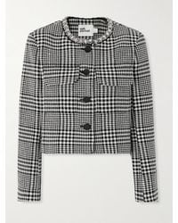 Self-Portrait - Jacket With Houndstooth Pattern - Lyst